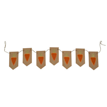 Burlap Carrot Banner Park Designs - The Fox Decor